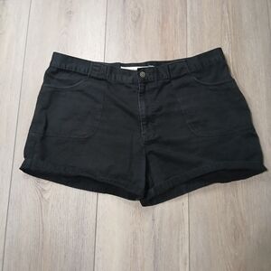 Nevada Jean Line Black Shorts Women’s Size 16W High Rise Casual Summer ~22"x13"